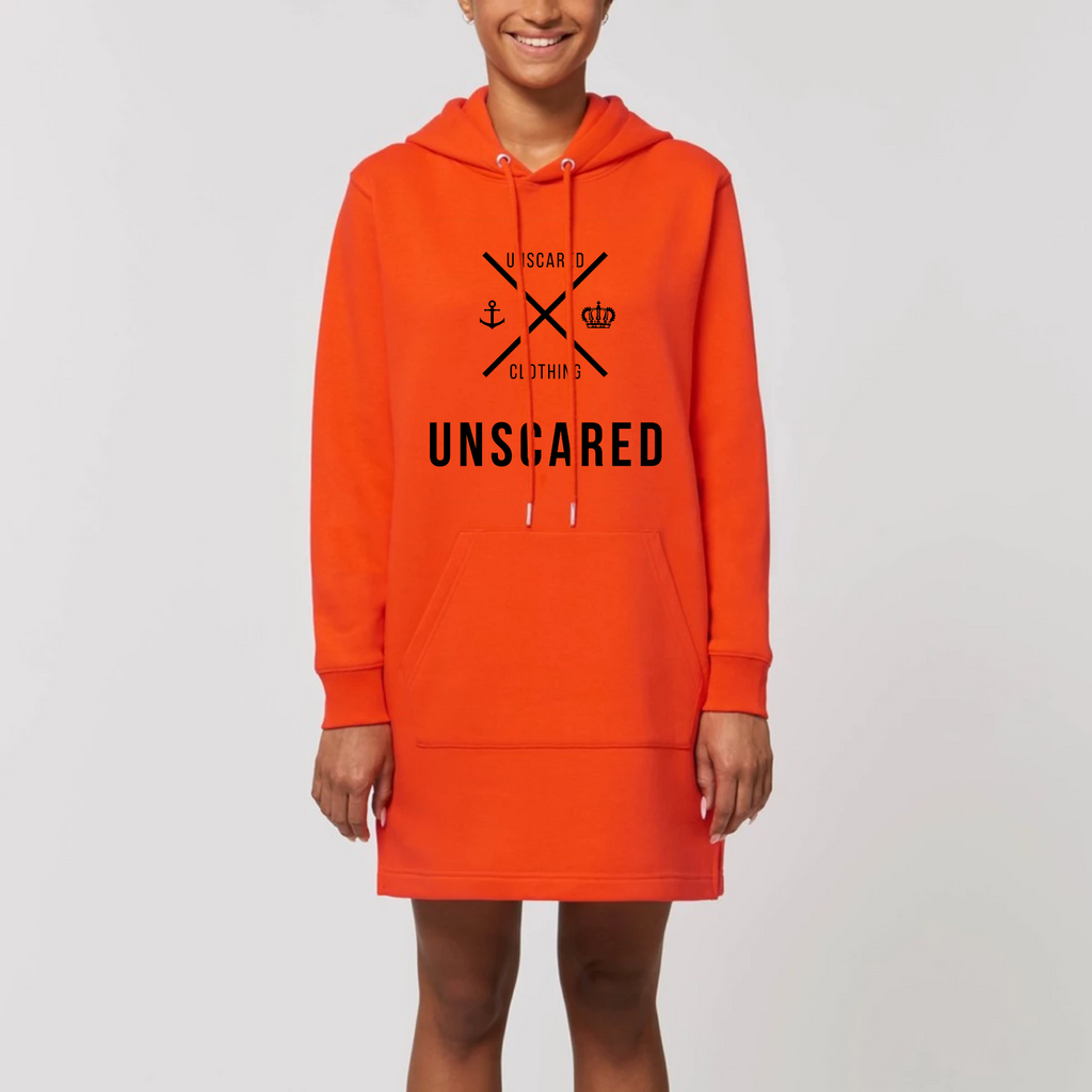 Hoodie dress "UNSCARED"